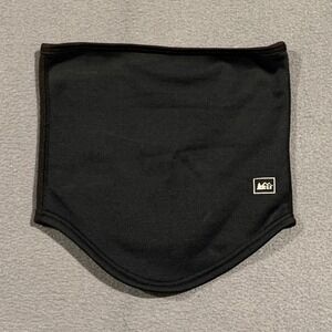 REI Polartec Neck Gaiter Black Fleece Face Mask One Size Mens‎ Womens Co-op